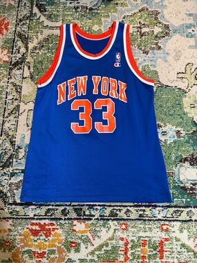 New York Knicks Patrick Ewing champion jersey